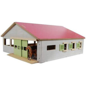 Kids Globe Horse stajňa pre kone 62x56x26 cm 1:32