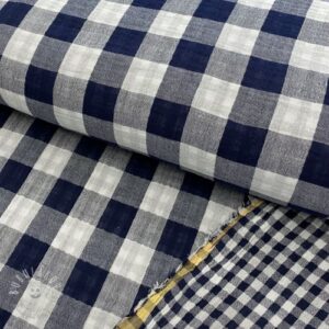 Dvojitá gázovina/mušelín Double sided CHECKS MINI navy - mušelín, mušelin, muselin latka, mušelin latka, gazovina, gázovina metráž, gazovina latka, gázovina, trojita gazovina, bambusový mušelín, latka muselin, bavlněný mušelín metráž, mušelín látka metráž, dvojita gazovina metraz, deka pre bábätko, letná deka pre bábätko, bambusova deka pre dieta, muselinova prikryvka, strikovana deka pre babatko, biela deka pre babatko, prikrývka pre bábätko