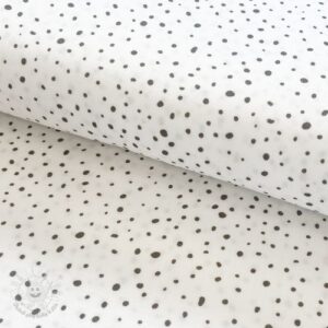 Dvojitá gázovina/mušelín Small dots Snoozy taupe - mušelín, mušelin, muselin latka, mušelin latka, gazovina, gázovina metráž, gazovina latka, gázovina, trojita gazovina, bambusový mušelín, latka muselin, bavlněný mušelín metráž, mušelín látka metráž, dvojita gazovina metraz, deka pre bábätko, letná deka pre bábätko, bambusova deka pre dieta, muselinova prikryvka, strikovana deka pre babatko, biela deka pre babatko, prikrývka pre bábätko