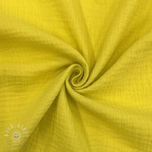 Dvojitá gázovina/mušelín banana - mušelín, mušelin, muselin latka, mušelin latka, gazovina, gázovina metráž, gazovina latka, gázovina, trojita gazovina, bambusový mušelín, latka muselin, bavlněný mušelín metráž, mušelín látka metráž, dvojita gazovina metraz, deka pre bábätko, letná deka pre bábätko, bambusova deka pre dieta, muselinova prikryvka, strikovana deka pre babatko, biela deka pre babatko, prikrývka pre bábätko