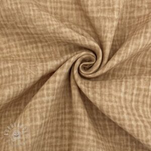 Dvojitá gázovina/mušelín Vintage camel - mušelín, mušelin, muselin latka, mušelin latka, gazovina, gázovina metráž, gazovina latka, gázovina, trojita gazovina, bambusový mušelín, latka muselin, bavlněný mušelín metráž, mušelín látka metráž, dvojita gazovina metraz, deka pre bábätko, letná deka pre bábätko, bambusova deka pre dieta, muselinova prikryvka, strikovana deka pre babatko, biela deka pre babatko, prikrývka pre bábätko
