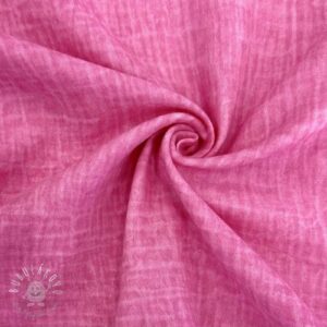 Dvojitá gázovina/mušelín Vintage fuchsia - mušelín, mušelin, muselin latka, mušelin latka, gazovina, gázovina metráž, gazovina latka, gázovina, trojita gazovina, bambusový mušelín, latka muselin, bavlněný mušelín metráž, mušelín látka metráž, dvojita gazovina metraz, deka pre bábätko, letná deka pre bábätko, bambusova deka pre dieta, muselinova prikryvka, strikovana deka pre babatko, biela deka pre babatko, prikrývka pre bábätko