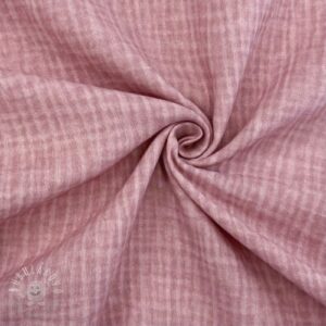 Dvojitá gázovina/mušelín Vintage old pink - mušelín, mušelin, muselin latka, mušelin latka, gazovina, gázovina metráž, gazovina latka, gázovina, trojita gazovina, bambusový mušelín, latka muselin, bavlněný mušelín metráž, mušelín látka metráž, dvojita gazovina metraz, deka pre bábätko, letná deka pre bábätko, bambusova deka pre dieta, muselinova prikryvka, strikovana deka pre babatko, biela deka pre babatko, prikrývka pre bábätko