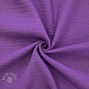 Dvojitá gázovina/mušelín violet - mušelín, mušelin, muselin latka, mušelin latka, gazovina, gázovina metráž, gazovina latka, gázovina, trojita gazovina, bambusový mušelín, latka muselin, bavlněný mušelín metráž, mušelín látka metráž, dvojita gazovina metraz, deka pre bábätko, letná deka pre bábätko, bambusova deka pre dieta, muselinova prikryvka, strikovana deka pre babatko, biela deka pre babatko, prikrývka pre bábätko