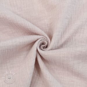 Dvojitá gázovina/mušelín MELANGE baby pink - mušelín, mušelin, muselin latka, mušelin latka, gazovina, gázovina metráž, gazovina latka, gázovina, trojita gazovina, bambusový mušelín, latka muselin, bavlněný mušelín metráž, mušelín látka metráž, dvojita gazovina metraz, deka pre bábätko, letná deka pre bábätko, bambusova deka pre dieta, muselinova prikryvka, strikovana deka pre babatko, biela deka pre babatko, prikrývka pre bábätko