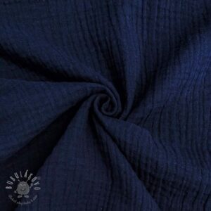 Dvojitá gázovina/mušelín navy ORGANIC - mušelín, mušelin, muselin latka, mušelin latka, gazovina, gázovina metráž, gazovina latka, gázovina, trojita gazovina, bambusový mušelín, latka muselin, bavlněný mušelín metráž, mušelín látka metráž, dvojita gazovina metraz, deka pre bábätko, letná deka pre bábätko, bambusova deka pre dieta, muselinova prikryvka, strikovana deka pre babatko, biela deka pre babatko, prikrývka pre bábätko