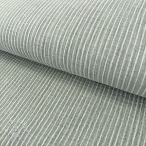 Dvojitá gázovina/mušelín YARN DYED Stripes old green - mušelín, mušelin, muselin latka, mušelin latka, gazovina, gázovina metráž, gazovina latka, gázovina, trojita gazovina, bambusový mušelín, latka muselin, bavlněný mušelín metráž, mušelín látka metráž, dvojita gazovina metraz, deka pre bábätko, letná deka pre bábätko, bambusova deka pre dieta, muselinova prikryvka, strikovana deka pre babatko, biela deka pre babatko, prikrývka pre bábätko