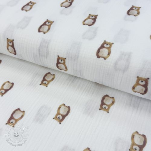 Dvojitá gázovina/mušelín Animals design B digital print ORGANIC - mušelín, mušelin, muselin latka, mušelin latka, gazovina, gázovina metráž, gazovina latka, gázovina, trojita gazovina, bambusový mušelín, latka muselin, bavlněný mušelín metráž, mušelín látka metráž, dvojita gazovina metraz, deka pre bábätko, letná deka pre bábätko, bambusova deka pre dieta, muselinova prikryvka, strikovana deka pre babatko, biela deka pre babatko, prikrývka pre bábätko