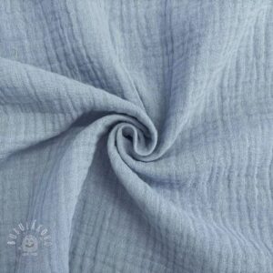 Dvojitá gázovina/mušelín blue - mušelín, mušelin, muselin latka, mušelin latka, gazovina, gázovina metráž, gazovina latka, gázovina, trojita gazovina, bambusový mušelín, latka muselin, bavlněný mušelín metráž, mušelín látka metráž, dvojita gazovina metraz, deka pre bábätko, letná deka pre bábätko, bambusova deka pre dieta, muselinova prikryvka, strikovana deka pre babatko, biela deka pre babatko, prikrývka pre bábätko