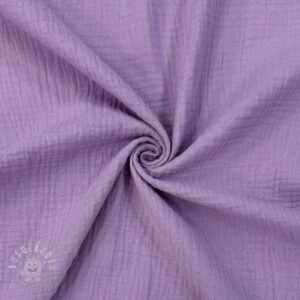 Dvojitá gázovina/mušelín dark lilac - mušelín, mušelin, muselin latka, mušelin latka, gazovina, gázovina metráž, gazovina latka, gázovina, trojita gazovina, bambusový mušelín, latka muselin, bavlněný mušelín metráž, mušelín látka metráž, dvojita gazovina metraz, deka pre bábätko, letná deka pre bábätko, bambusova deka pre dieta, muselinova prikryvka, strikovana deka pre babatko, biela deka pre babatko, prikrývka pre bábätko