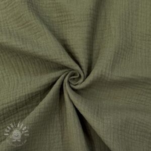 Dvojitá gázovina/mušelín dark moss green ORGANIC - mušelín, mušelin, muselin latka, mušelin latka, gazovina, gázovina metráž, gazovina latka, gázovina, trojita gazovina, bambusový mušelín, latka muselin, bavlněný mušelín metráž, mušelín látka metráž, dvojita gazovina metraz, deka pre bábätko, letná deka pre bábätko, bambusova deka pre dieta, muselinova prikryvka, strikovana deka pre babatko, biela deka pre babatko, prikrývka pre bábätko