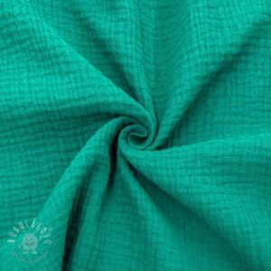 Dvojitá gázovina/mušelín dark teal - mušelín, mušelin, muselin latka, mušelin latka, gazovina, gázovina metráž, gazovina latka, gázovina, trojita gazovina, bambusový mušelín, latka muselin, bavlněný mušelín metráž, mušelín látka metráž, dvojita gazovina metraz, deka pre bábätko, letná deka pre bábätko, bambusova deka pre dieta, muselinova prikryvka, strikovana deka pre babatko, biela deka pre babatko, prikrývka pre bábätko