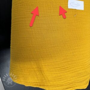 Dvojitá gázovina/mušelín ochre II.trieda - mušelín, mušelin, muselin latka, mušelin latka, gazovina, gázovina metráž, gazovina latka, gázovina, trojita gazovina, bambusový mušelín, latka muselin, bavlněný mušelín metráž, mušelín látka metráž, dvojita gazovina metraz, deka pre bábätko, letná deka pre bábätko, bambusova deka pre dieta, muselinova prikryvka, strikovana deka pre babatko, biela deka pre babatko, prikrývka pre bábätko