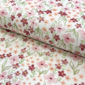 Dvojitá gázovina/mušelín Flowers Sisi digital print - mušelín, mušelin, muselin latka, mušelin latka, gazovina, gázovina metráž, gazovina latka, gázovina, trojita gazovina, bambusový mušelín, latka muselin, bavlněný mušelín metráž, mušelín látka metráž, dvojita gazovina metraz, deka pre bábätko, letná deka pre bábätko, bambusova deka pre dieta, muselinova prikryvka, strikovana deka pre babatko, biela deka pre babatko, prikrývka pre bábätko